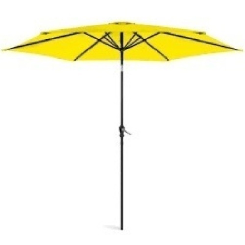 Outdoor Steel Market Patio Umbrella Decoration w/ Tilt, Crank Lift - 10ft