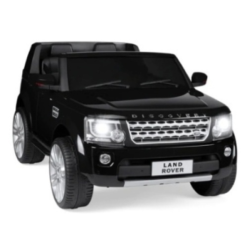 12V 2-Seater Licensed Land Rover Ride-On, Black