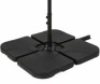 4-Piece Cantilever Offset Patio Umbrella Stand Square Base Plate Set