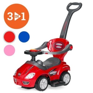 3-in-1 Kids Push Car w/ Handle and Horn. Appears New