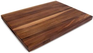 John Boos Walnut Wood Edge Grain Reversible Kitchen Butcher Block Cutting Board, 24" x 18" x 1.5" 