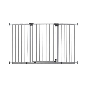 Summer Infant Secure Space Extra-Wide Safety Gate, 28.5 - 52 Inch Wide, for Doorways & Stairways, Auto-Close & Hold-Open, Grey, Slate