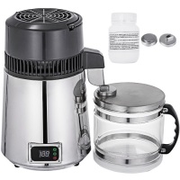 VEVOR Water Distillers Countertop Stainless Steel 4L 750W Digital Control Distilling Water Machine with Handle, Sliver - Appears New&nbsp;&nbsp;