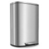 HEMBOR 13.2 Gallon&nbsp;Stainless Steel &nbsp;Gentle Open and Close Trashcan&nbsp;with Durable Pedal - E-Comm Return, Appears New&nbsp;