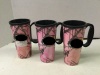 Lot of (3) Logo Pink Camo Cups, Appears New