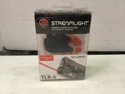 Streamlight Trigger Guard LIght/Laser for Subcompact Handguns, TLR-6, Powers On, Ecommerce Return