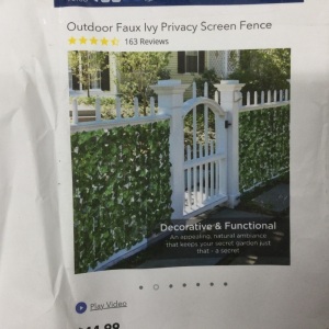 Outdoor Faux Ivy Privacy Screen Fence,New