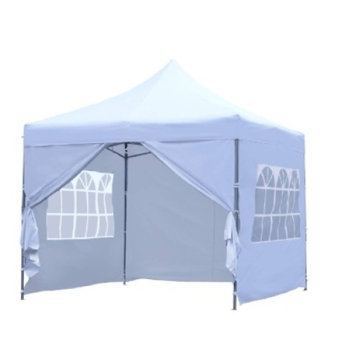 Ainfox 10x10&nbsp;Outdoor Pop-Up Canopy Tent with 4 Sidewalls and&nbsp;Carrying Bag, White - Appears New&nbsp;&nbsp;