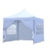 Ainfox 10x10&nbsp;Outdoor Pop-Up Canopy Tent with 4 Sidewalls and&nbsp;Carrying Bag, White - Appears New&nbsp;&nbsp;