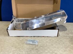 Demotor Performance Fabricated Aluminum Long Bolt Valve Covers Polished for Big Block Ford 429 460