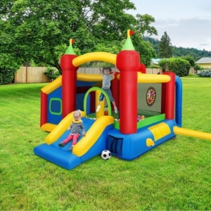 Inflatable Bounce House Kids Slide Jumping Castle without Blower, Unknown if Complete 