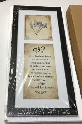 Lot of (4) Framed Blessing for Lovers Poem - Appear New 