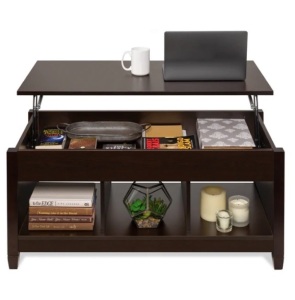 Multifunctional Lift Top Coffee Table w/ Hidden Storage, 3 Cubbies,New