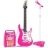 Kids Electric Guitar Toy Play Set w/ 6 Songs, Microphone, Amp