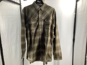 Redhead, Solders LS flannel Button up, LT, Appears New