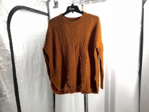 Natural reflections, Pumpkin Spice Cable Pull, Small,  Small Rip Near collar, E-commerce Return 