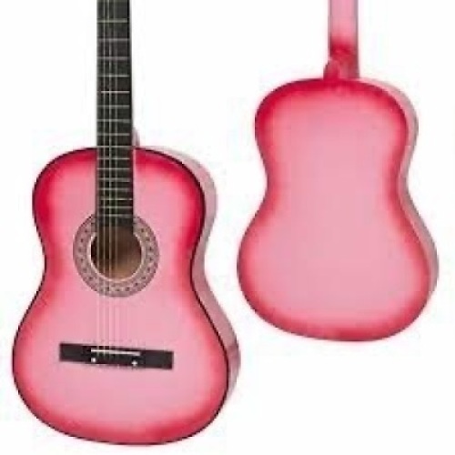 Beginner Acoustic Guitar Set w/ Case, Strap, Digital Tuner, Strings - 38in