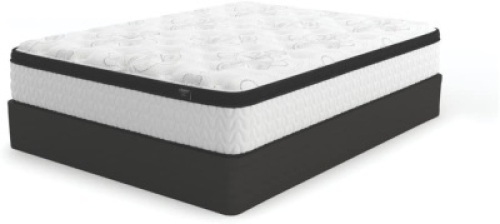 Ashley Chime 12 Inch Plush Hybrid Mattress - CertiPUR-US Certified Foam, Queen - Appears New&nbsp;
