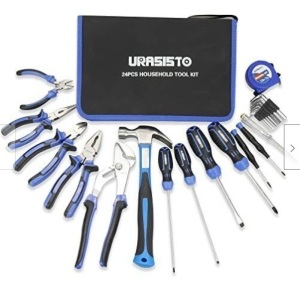 URASISTO 24-Piece Household Tool Kit, E-Commerce Return