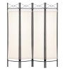 4 PANEL FOLDING PRIVACY SCREEN ROOM DIVIDER DECORATIONS ACCENT 6FT,NEW