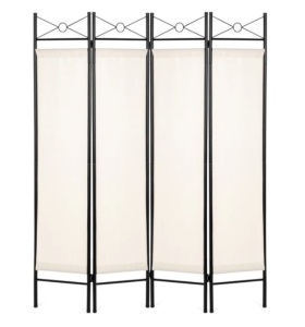 4 PANEL FOLDING PRIVACY SCREEN ROOM DIVIDER DECORATIONS ACCENT 6FT,NEW