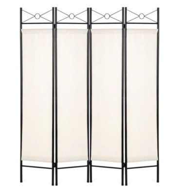 4 PANEL FOLDING PRIVACY SCREEN ROOM DIVIDER DECORATIONS ACCENT 6FT,NEW