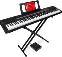 88-Key Full Size Digital Piano Electronic Keyboard Set for All Experience Levels w/Semi-Weighted Keys, Stand, Sustain Pedal, Built-In Speakers, Power Supply, 6 Voice Settings - Appears New&nbsp;