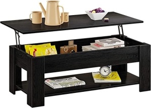 Unbranded RH1911-01 Lift Top Coffee Table, Black