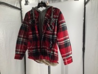 Natural reflections, Large, Red/Black Plaid Flannel, Appears New