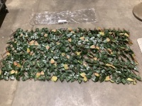 Faux Laurel Hedge Greenery Leaves Fence Privacy Screen