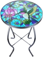 Mosaic Patio Side Table Outdoor Accent Table