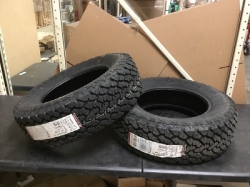 Lot of (2)&nbsp;General Grabber AT2 Radial Tires 215/70R16 100T - Appear New&nbsp;