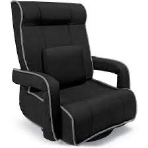 Oversized Swivel Gaming Floor Chair w/ Armrest, Adjustable Backrest