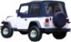 RAMPAGE PRODUCTS 68215 Complete Soft Top with Frame & Hardware for 1987-1995 Jeep Wrangler YJ, with Soft Upper Doors, Black Diamond,&nbsp;Tinted Windows - Appears New&nbsp;&nbsp;