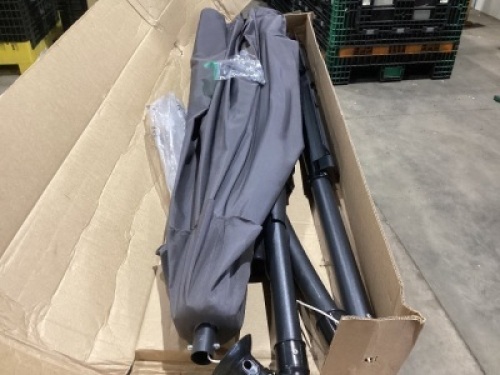 10ft Hanging Umbrella, Unknown if Complete, Used