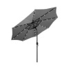 Solar LED Lighted Patio Umbrella w/ Tilt Adjustment, UV-Resistance - 10ft