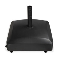 Fillable Mobile Umbrella Base Stand w/ 4 Wheels, 2 Locks &&nbsp;123lb Capacity, Black