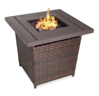28in Fire Pit Table, Brown