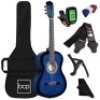 Beginner Acoustic Guitar Set w/ Case, Strap, Digital Tuner, Strings - 38in. Appears New. E-Commerce Return