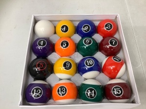 Collapsar Pool Ball Set, Appears New