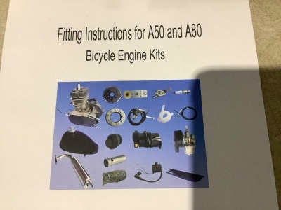 Bicycle Engine Kit For A50 & A80 Bicycles  