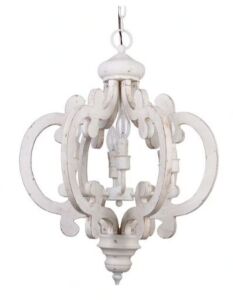 Parrot Uncle  6-Light Antique White Farmhouse Chandelier