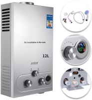 Marada 12L 3.2GPM Natural Gas Tankless Water Heater Adjustable /&nbsp;Portable
