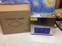 Vevor 6L Ultrasonic Cleaner with Heater and Timer. Powers On, Not Tested Further