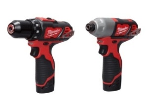 Milwaukee 2-Tool Combo Kit, Tip is loose on one of them, Powers Up, Appears new