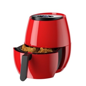 1400-Watts Power Air Fryer, Oil Free, w/LCD Touch Display, Slide Out Pan / Detachable Basket #3502B 