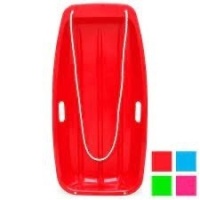 Kids Outdoor Plastic Toboggan Snow Sled Board w/ Pull Rope, Handles - 35in