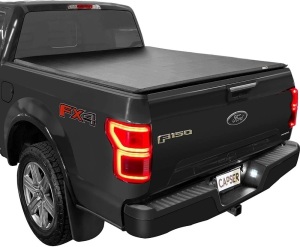 CAPSER 5.5 FT Soft Tri-Fold Truck Bed Tonneau Cover Fits 2015-2022 Ford F150 Styleside 5'5"(66") Truck Bed  