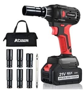 AOBEN 21V Cordless Impact Wrench, Powers Up, E-Commerce Return