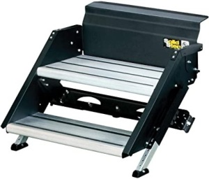 Lippert 733931 SolidStep Fold-Down RV Double Steps - 25-28.9" Width